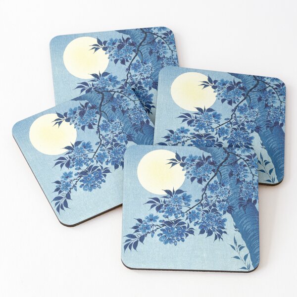 Item preview, Blossoming Cherry Tree Under Moonlight Japanese Woodblock Art designed and sold by RGB-crayon.