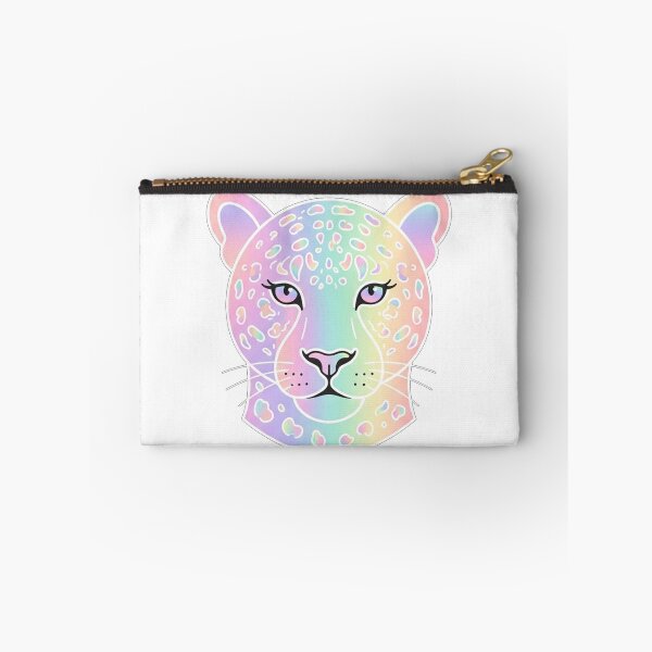 Item preview, Iridescent Rainbow Leopard Face Portrait designed and sold by Owcomm.