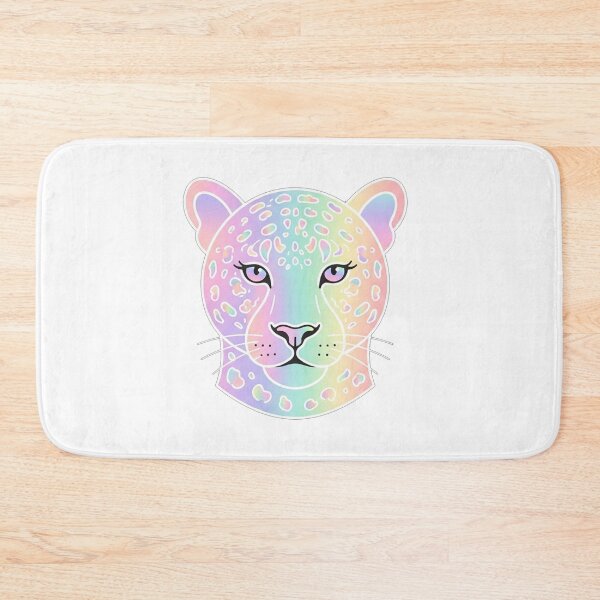 Item preview, Iridescent Rainbow Leopard Face Portrait designed and sold by Owcomm.