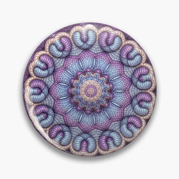 Item preview, Purple & Blue Kaleidoscope Sacred Geometry Art designed and sold by The Hand That Listens.