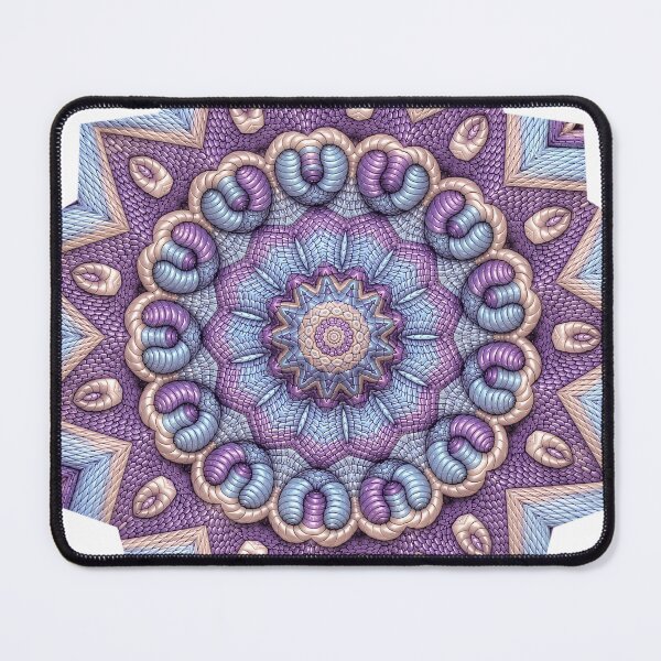 Item preview, Purple & Blue Kaleidoscope Sacred Geometry Art designed and sold by The Hand That Listens.