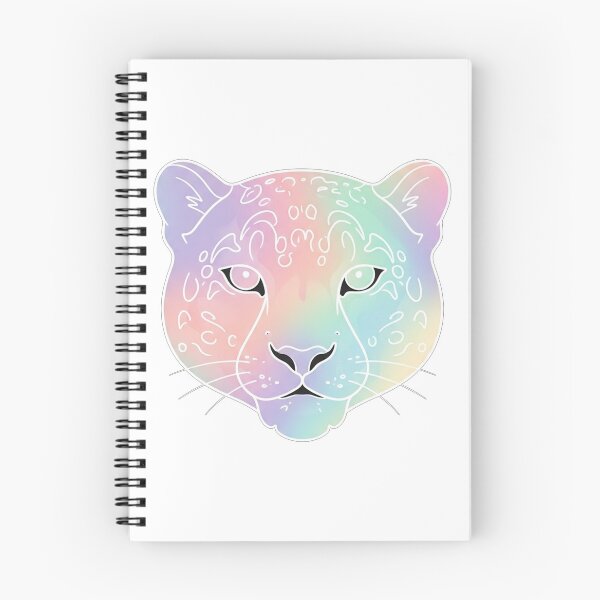 Item preview, Iridescent Rainbow Leopard Face Minimalist Illustration designed and sold by Owcomm.