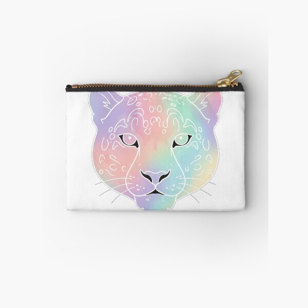Item preview, Iridescent Rainbow Leopard Face Minimalist Illustration designed and sold by Owcomm.