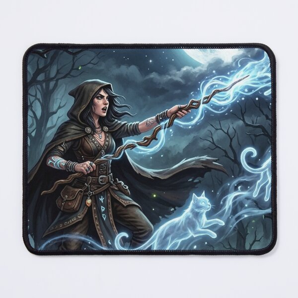 Item preview, Spellcasting Witch Tapestry | Full Moon Ghost Cats | Gift for Wiccans designed and sold by YNAMREG.