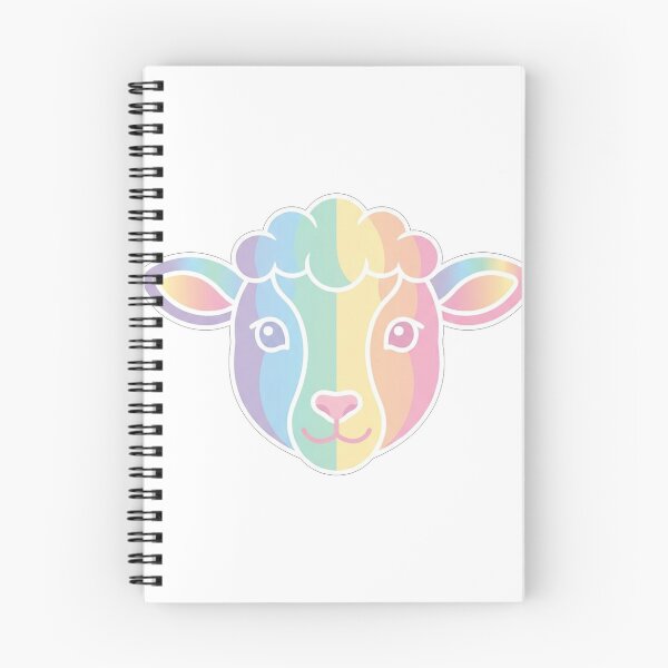 Item preview, Cute Pastel Rainbow Sheep Face Illustration designed and sold by Owcomm.