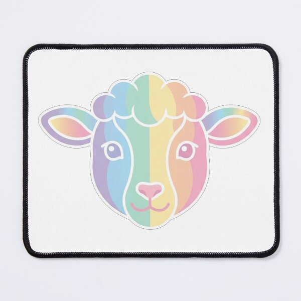 Item preview, Cute Pastel Rainbow Sheep Face Illustration designed and sold by Owcomm.