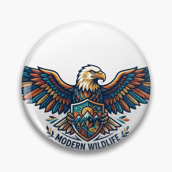 Item preview, The Majestic Eagle - Modern Wildlife Vector Emblem designed and sold by Trendykunnu.
