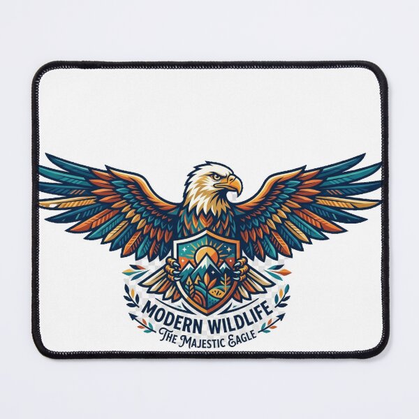 Item preview, The Majestic Eagle - Modern Wildlife Vector Emblem designed and sold by Trendykunnu.