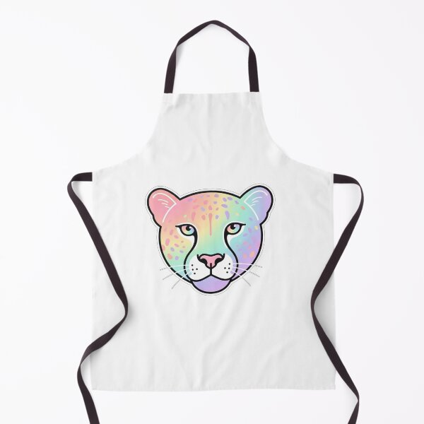 Item preview, Pastel Rainbow Cheetah Face Illustration designed and sold by Owcomm.