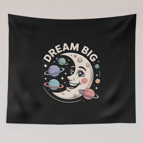 Item preview, Dream Big Cute Moon Kawaii Space | Celestial Planet Aesthetic  designed and sold by ViktoonShirts.