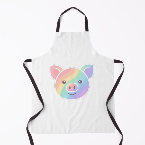 Item preview, Cute Rainbow Piggy Face Illustration designed and sold by Owcomm.