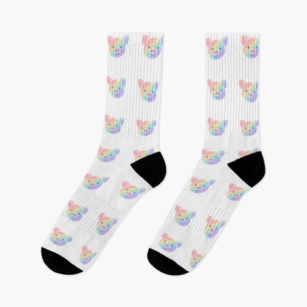 Item preview, Cute Rainbow Piggy Face Illustration designed and sold by Owcomm.