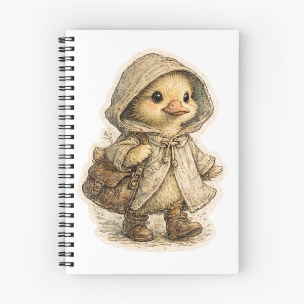 Item preview, Adorable Duck in a Vintage Raincoat designed and sold by Alpha-mike13.
