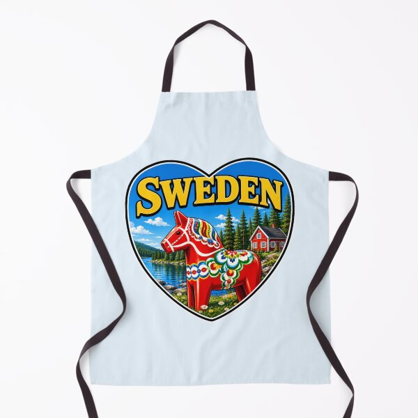 Item preview, Sweden Dala Horse - Heart Shape designed and sold by Myra365Art.