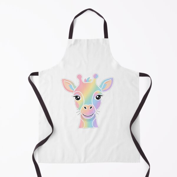Item preview, Cute Rainbow Pastel Giraffe Portrait Illustration designed and sold by Owcomm.