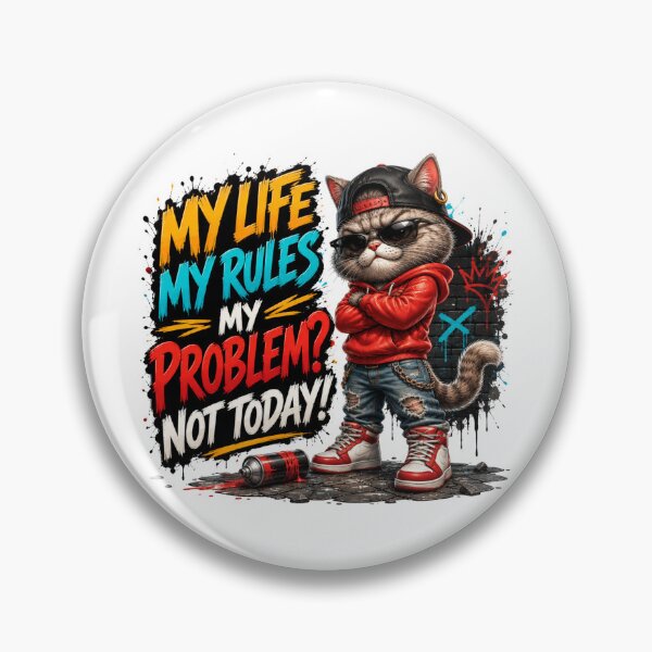 Item preview, Cool Street Cat Graffiti T-Shirt | My Life My Rules designed and sold by M.Store.