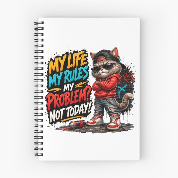 Item preview, Cool Street Cat Graffiti T-Shirt | My Life My Rules designed and sold by M.Store.