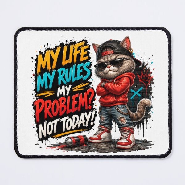 Item preview, Cool Street Cat Graffiti T-Shirt | My Life My Rules designed and sold by M.Store.