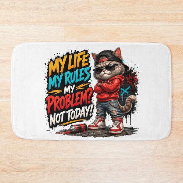 Item preview, Cool Street Cat Graffiti T-Shirt | My Life My Rules designed and sold by M.Store.