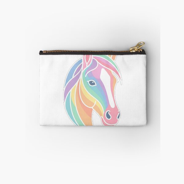 Item preview, Colorful Pastel Rainbow Horse Head Portrait designed and sold by Owcomm.