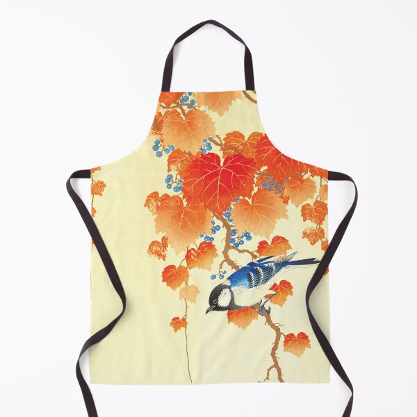 Item preview, Vintage Japanese Bird with Autumn Leaves Nature Illustration designed and sold by RGB-crayon.