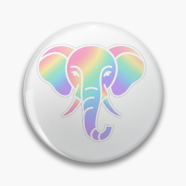 Item preview, Iridescent Pastel Elephant Head Animal Portrait designed and sold by Owcomm.