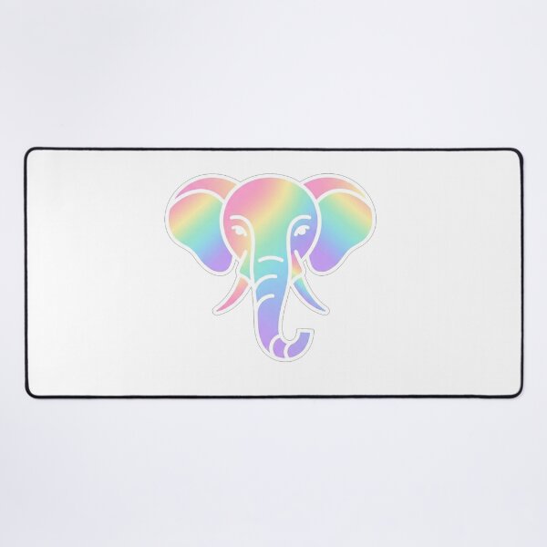 Item preview, Iridescent Pastel Elephant Head Animal Portrait designed and sold by Owcomm.
