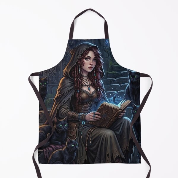 Item preview, Dark Academia Witch Wall Art | Mystical Black Cat Decor | Gothic Fantasy Gift for Goth Girl designed and sold by YNAMREG.