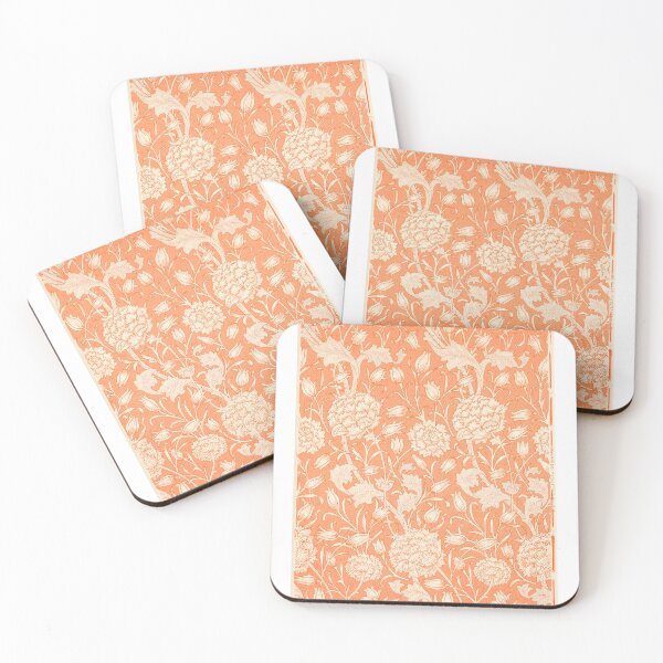 Item preview, Vintage Peach Floral Damask Pattern designed and sold by snoograpes.