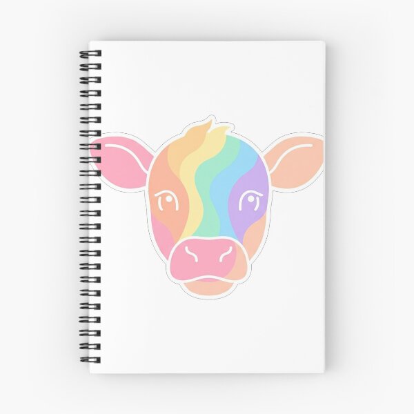 Item preview, Colorful Rainbow Cow Head Illustration designed and sold by Owcomm.