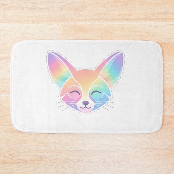 Item preview, Cute Rainbow Fennec Fox Face Portrait designed and sold by Owcomm.