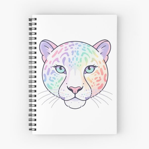 Item preview, Iridescent Pastel Rainbow Leopard Face designed and sold by Owcomm.