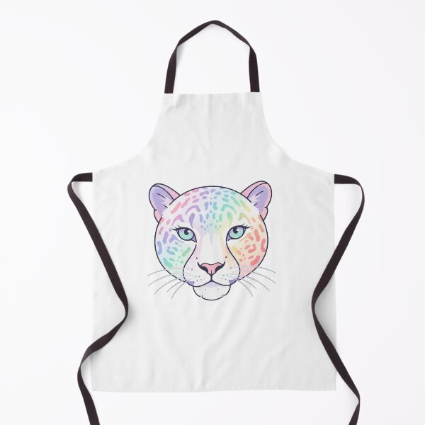 Item preview, Iridescent Pastel Rainbow Leopard Face designed and sold by Owcomm.