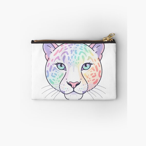 Item preview, Iridescent Pastel Rainbow Leopard Face designed and sold by Owcomm.