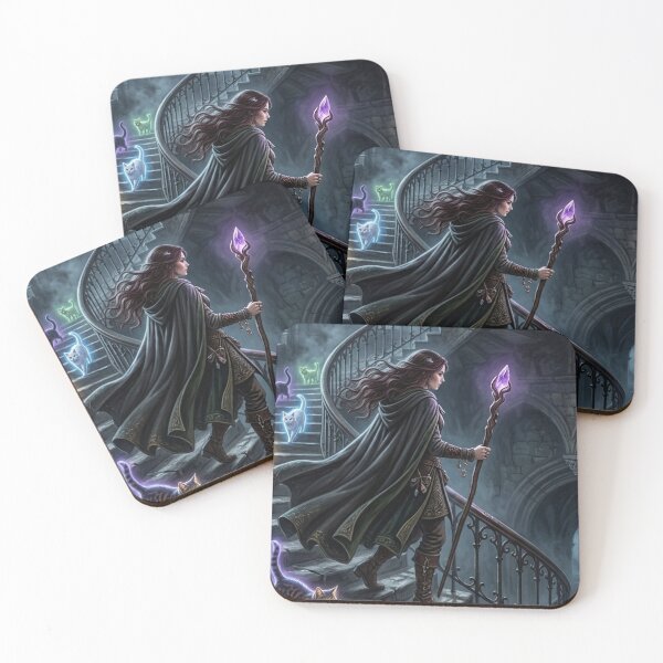 Item preview, Mystical Witch Tapestry | Glowing Spirit Cats Art Print | Magical Gift for Dark Fantasy Lover designed and sold by YNAMREG.