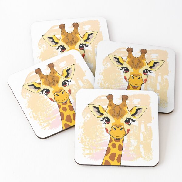 Item preview, Cute Kawaii Giraffe Sticker | Adorable Cartoon Giraffe Safari Animal Illustration designed and sold by dreamz-world.