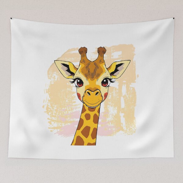 Item preview, Cute Kawaii Giraffe Sticker | Adorable Cartoon Giraffe Safari Animal Illustration designed and sold by dreamz-world.