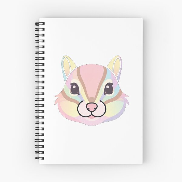 Item preview, Cute Pastel Rainbow Chipmunk Face Portrait designed and sold by Owcomm.