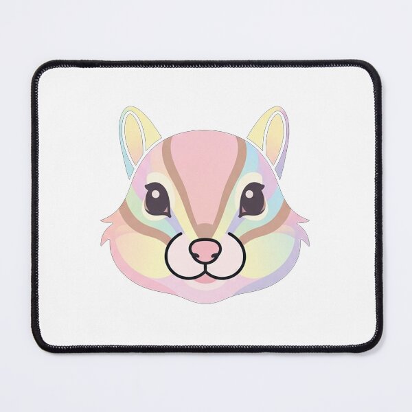 Item preview, Cute Pastel Rainbow Chipmunk Face Portrait designed and sold by Owcomm.