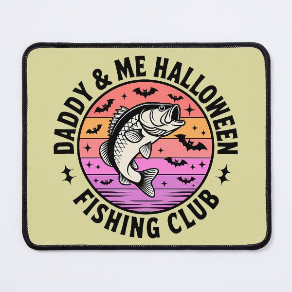 Item preview, Daddy & Me Halloween Fishing Club Vintage Bass Fishing Shirt designed and sold by Raw Tigers.