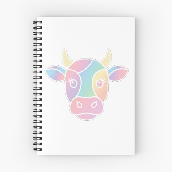 Item preview, Cute Pastel Rainbow Cow Head Illustration designed and sold by Owcomm.