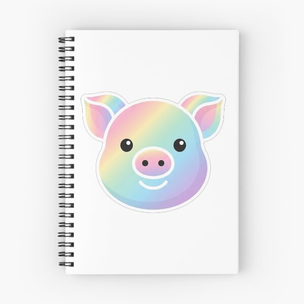 Item preview, Cute Rainbow Pig Face Minimalist Illustration designed and sold by Owcomm.