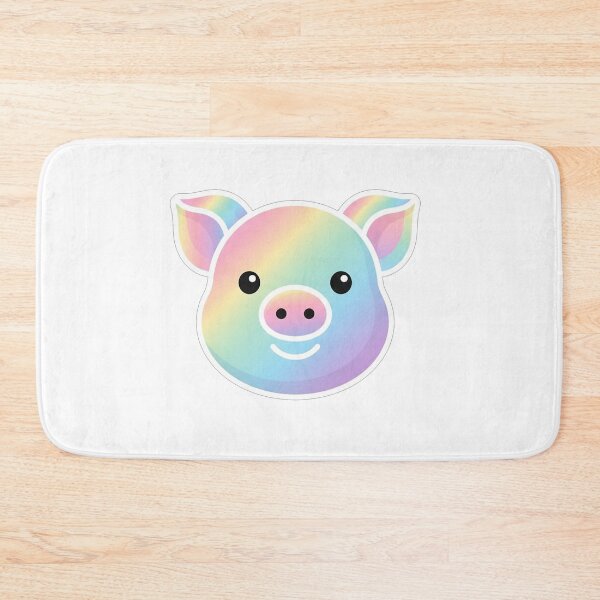 Item preview, Cute Rainbow Pig Face Minimalist Illustration designed and sold by Owcomm.