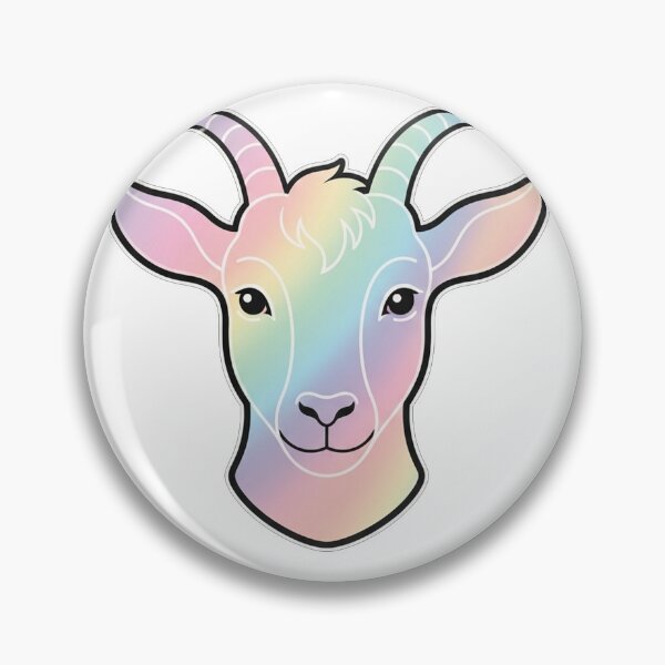 Item preview, Rainbow Goat Head Portrait Minimalist Illustration designed and sold by Owcomm.