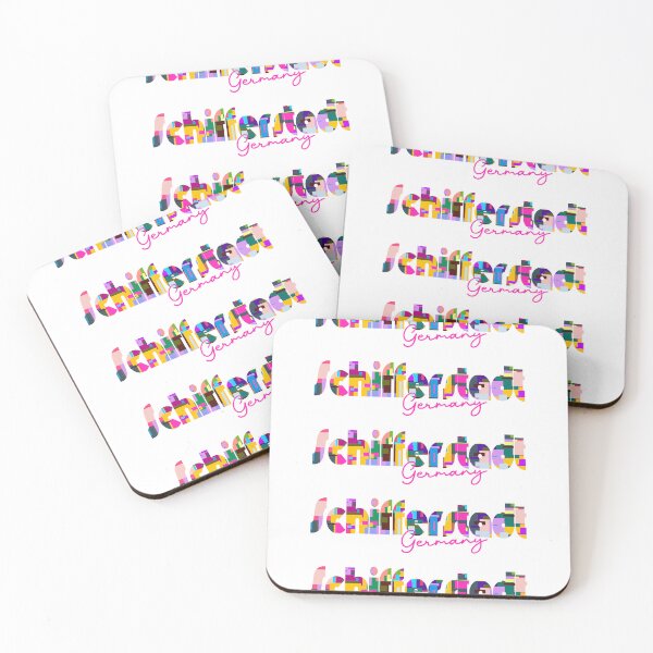 Item preview, Schifferstadt, Germany, Vibrant Abstract City Typography Art designed and sold by Wanderful-roads.