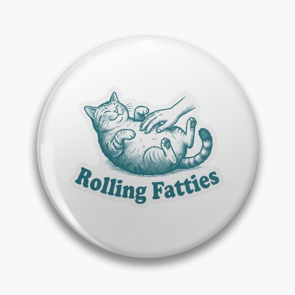 Item preview, Rolling Fatties Cute Chubby Cat designed and sold by raedattia.