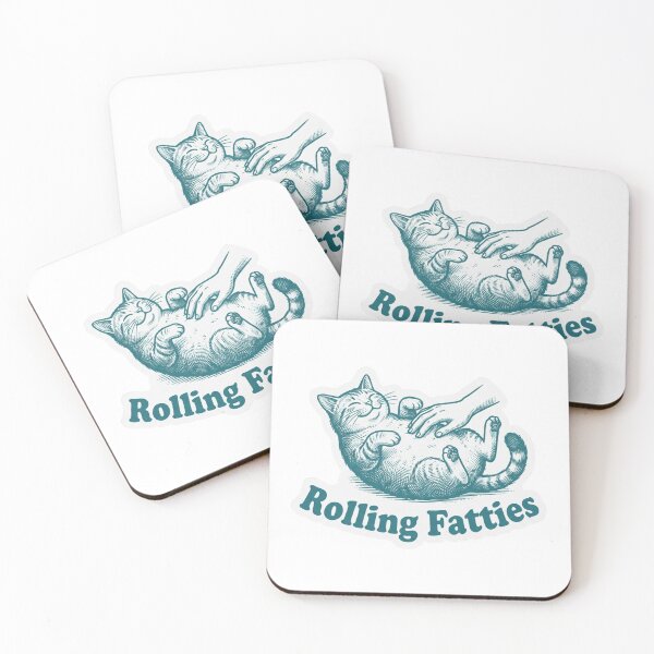 Item preview, Rolling Fatties Cute Chubby Cat designed and sold by raedattia.