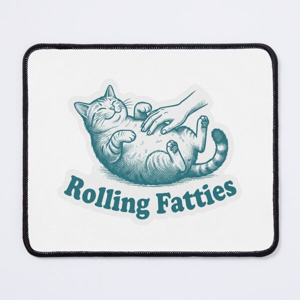 Item preview, Rolling Fatties Cute Chubby Cat designed and sold by raedattia.