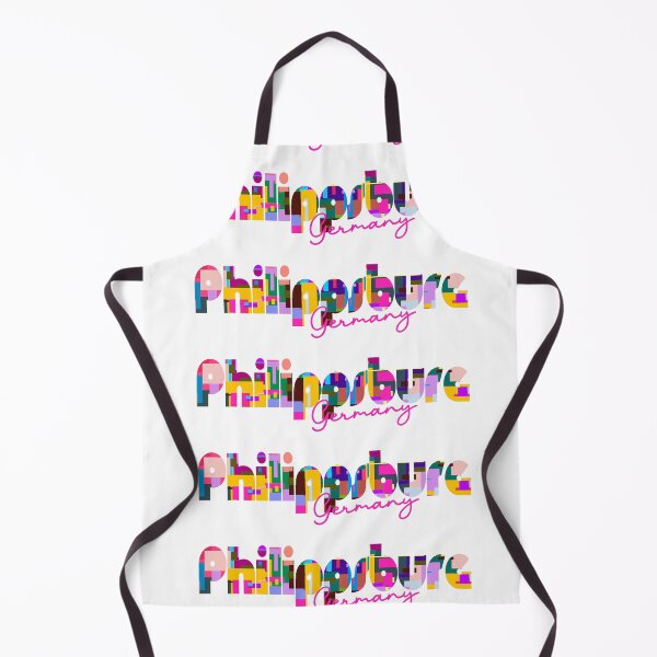 Item preview, Philippsburg, Germany, Vibrant Abstract City Typography Art designed and sold by Wanderful-roads.