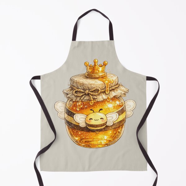 Item preview, Kawaii Honey Jar Watercolor Illustration – Cute Bee-Themed Cottagecore Food Art designed and sold by MagicMakerPh.